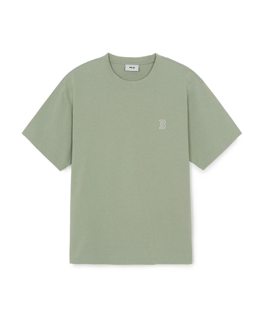Emelbi Basic Heavyweight Oversized Short Sleeve T-Shirt Bos (L.Green)