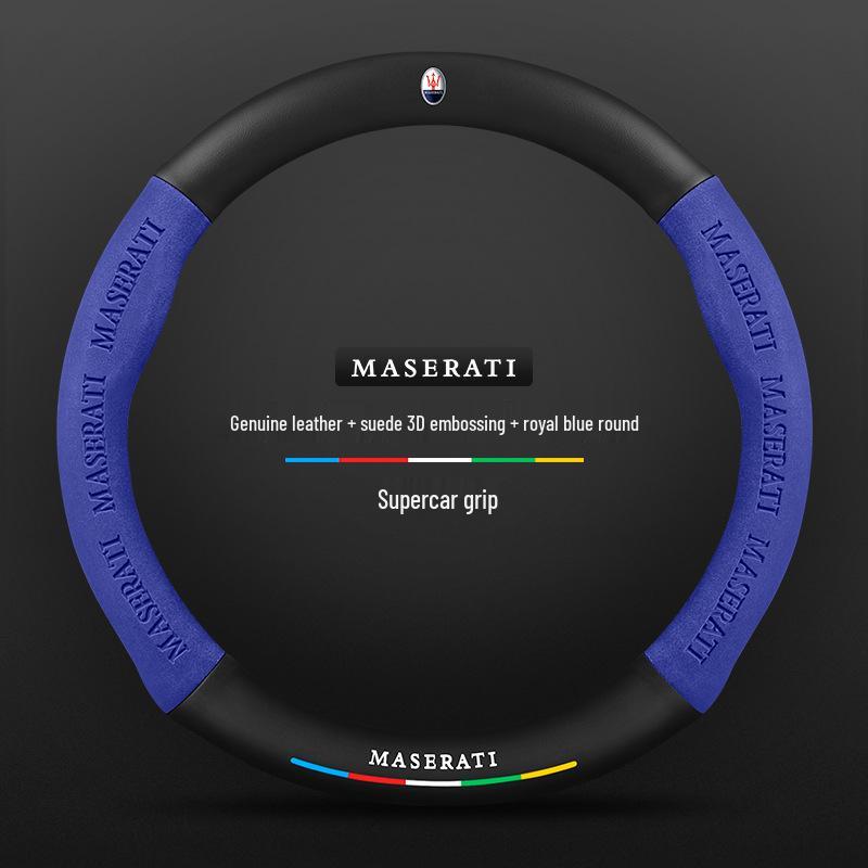 Maserati Presidente Levante Ghibli Leather Steering Wheel Cover