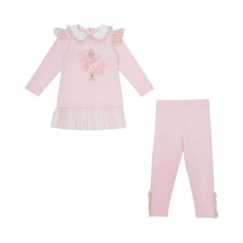 Caramelo Kids Girls Top And Leggings Set