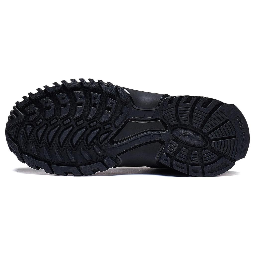 Li Ning Baohe Lite Slip Resistant Abrasion Resistant Low Top Casual Shoes Men's Black AGLT183-1