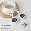 1pair Quick-Adjust No-Tie Laces Hands-Free Lazy Shoelace Fashion Rotating Buttons Laces  Women