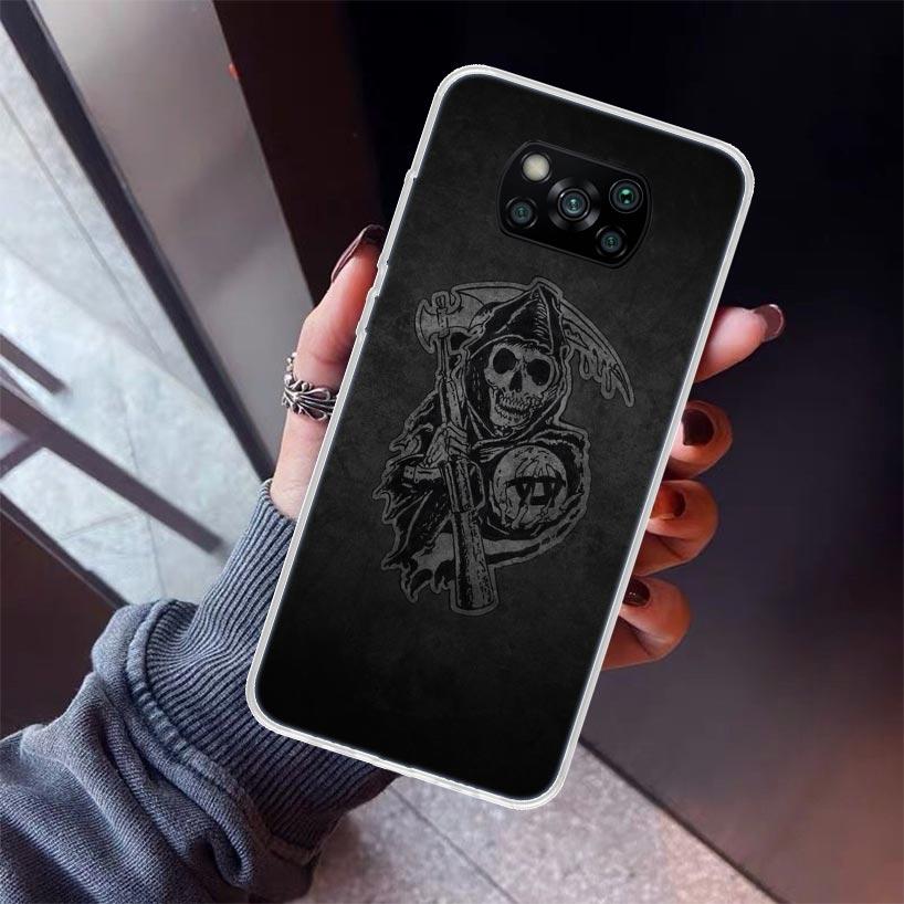 Sons Of Anarchy Eua Tv Phone Case For Xiaomi Poco X5 X6 X7 Pro F7 Ultra M7 Redmi 15C 15 13C 13 12C 12 10 10C 10A 9 9C 9T 9A Cove