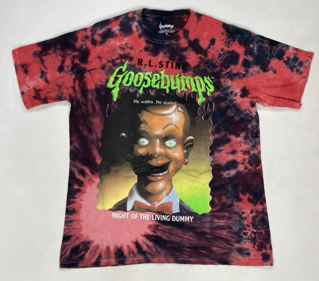 Goosebumps Night Of The Living Dummy Graphic T-shirt Men Medium Red Tie Dye S