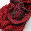 Vintage Flower Women Girl Bow Knot Headband Turban Crochet Knit Hairband Rabbit Ears Headwrap