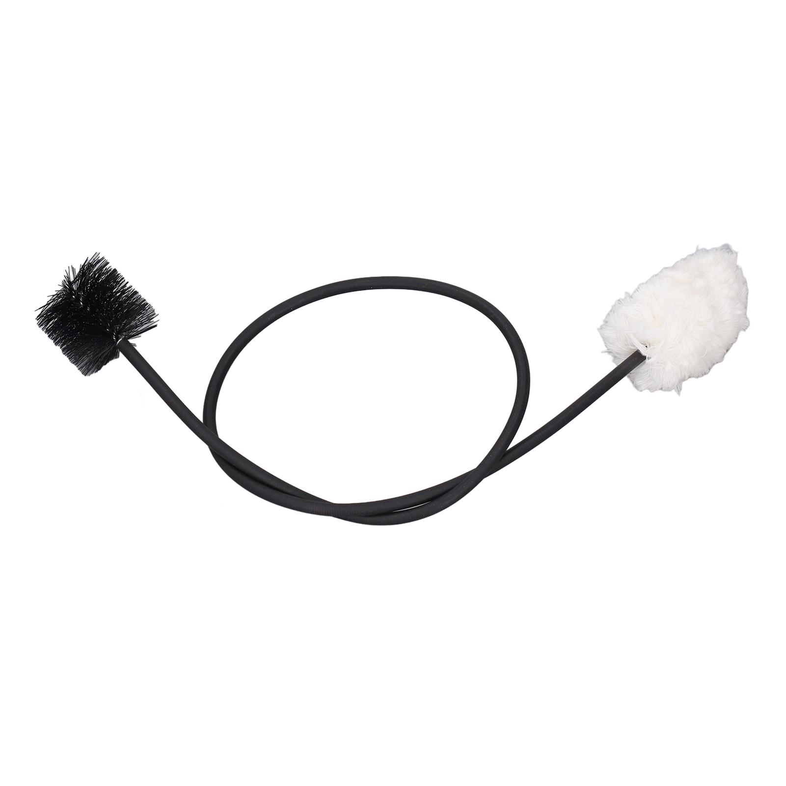 

Щетка для чистки шеи саксофона, 50 см, гибкая металлическая хлопчатобумажная нить и нейлоновый двойной тампон для саксофона