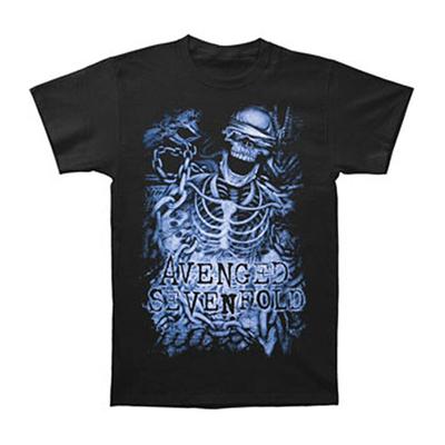 Avenged Sevenfold Chained Skeleton Schwarzes Unisex T-Shirt