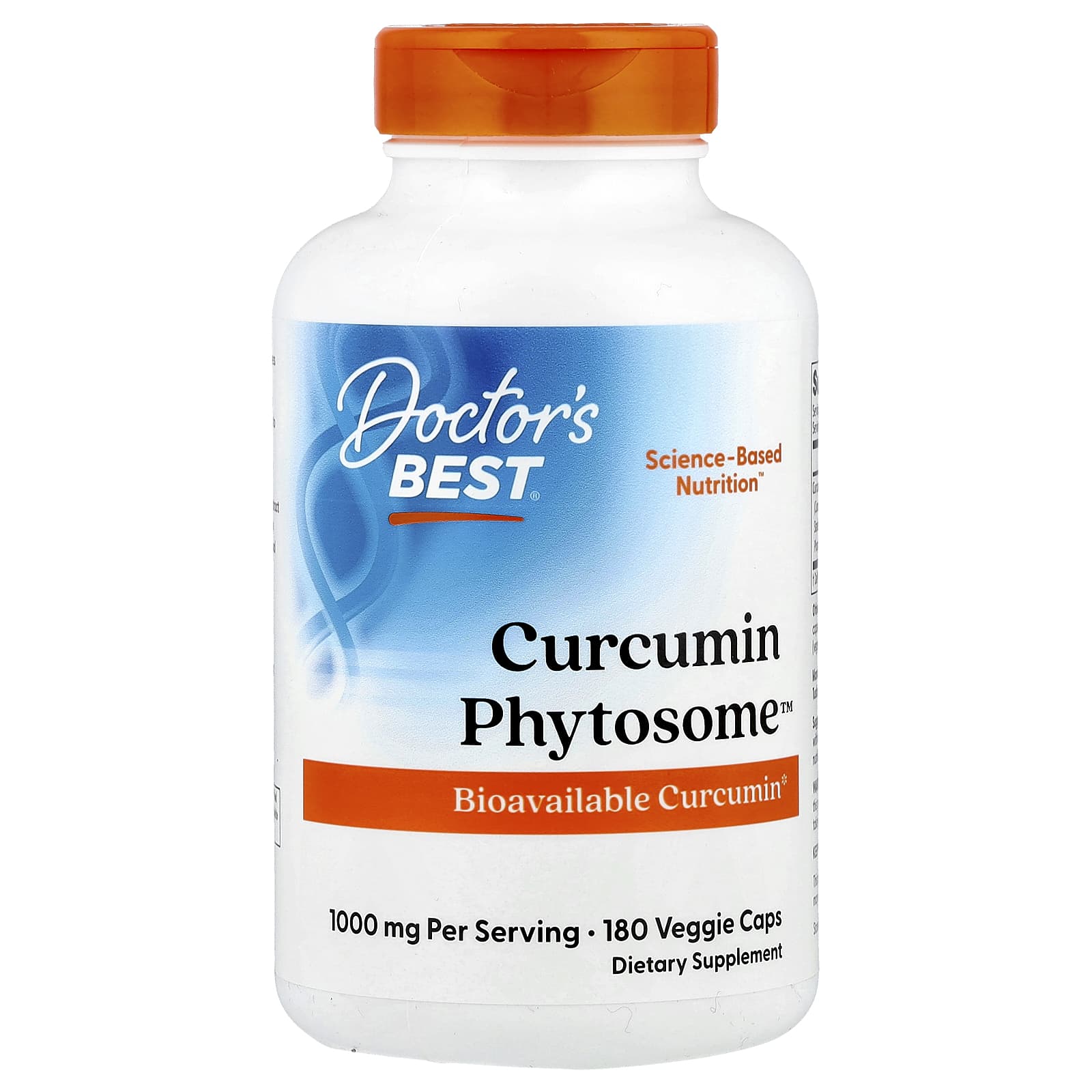 

Doctor S Best, Curcumin Phytosome, 1,000Mg, 180 Veggie Caps (500Mg per Capsule)