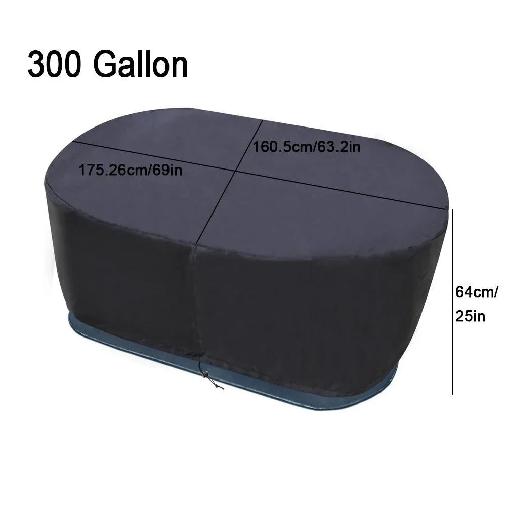Cleaning Patio Furniture Cover Pool Tank Ice Bath Cover Secure Drawstring Feature Black Pool Cover Multiple Size Options