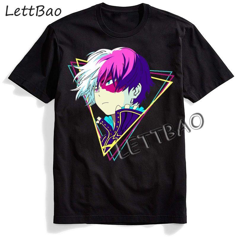 Japanese Anime My Hero Academia T Shirt Men Kawaii Summer Tops Graphic Tees Cool