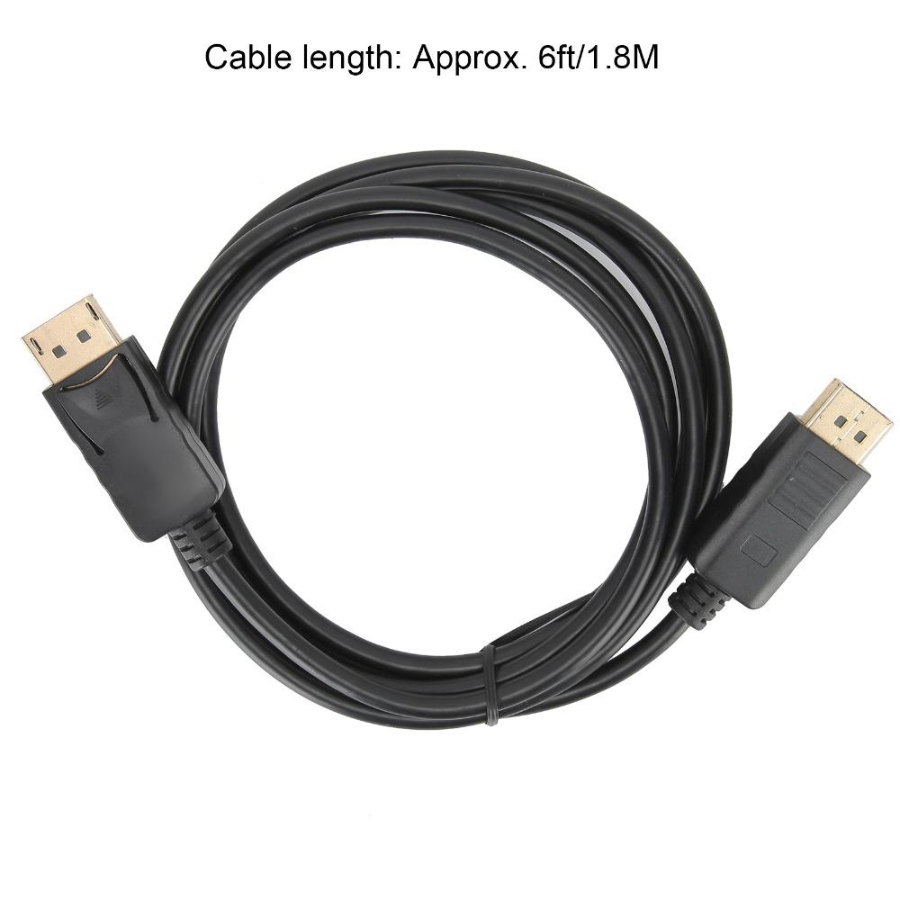 2PCS 4K@60Hz DP to DP Cable 6ft/1.8M Male to Male Adapter Cable  Gaming Monitor