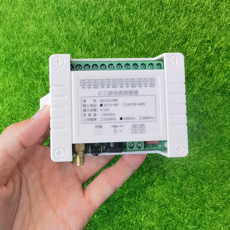 315Mhz 433Mhz DC 85V-260V Four Channel Relay Module Receiver Wireless Remote Control Switch for DC Motor DIY