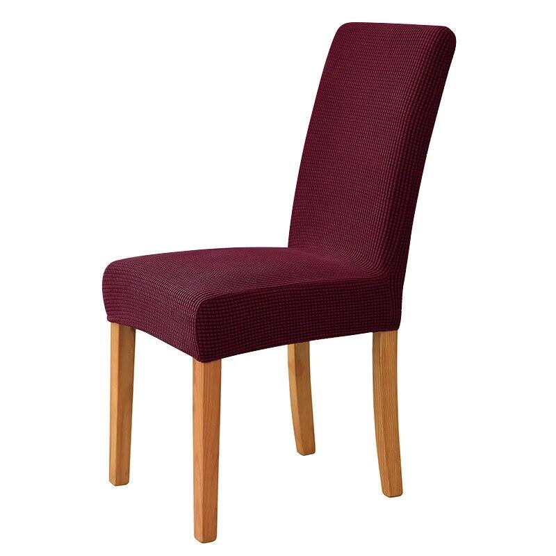 Jacquard Corn Kernel Fabric Chair Cover Universal Size Cheap Chair Covers Stretch Seat Slipcovers for Dining Room Home Decor 1PC