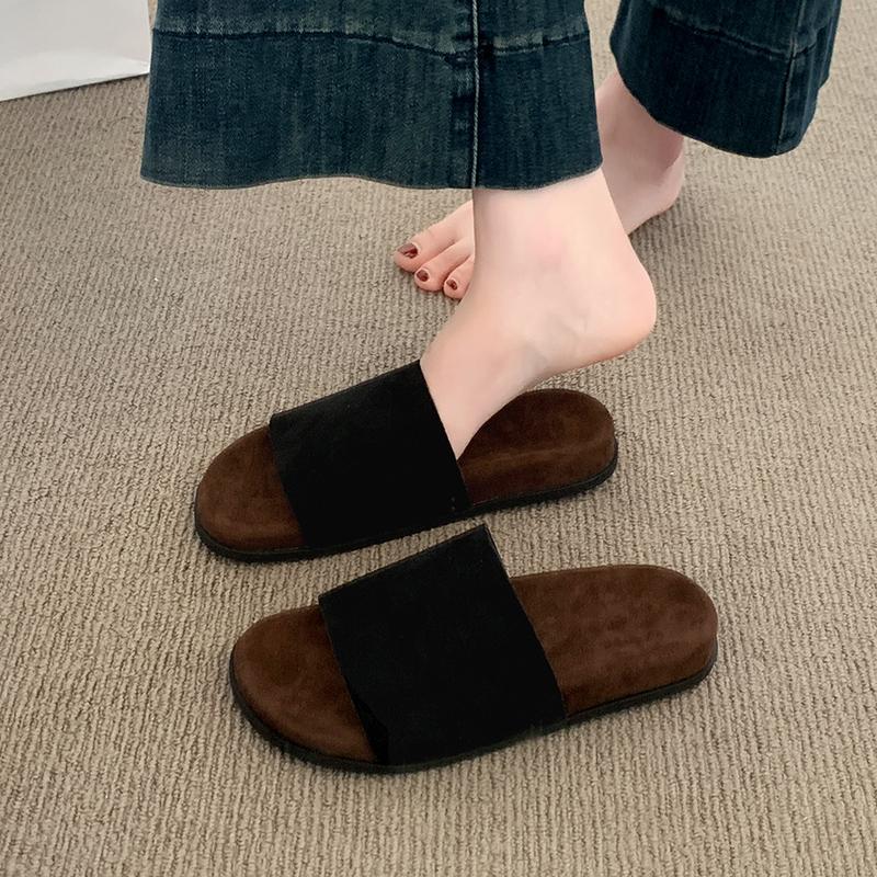 Fashion New Style Luxury Summer Slippers Women Fashion Handmade Retro Thick Soles Non-slip Slides Woman Outside Casual Platform Shoes