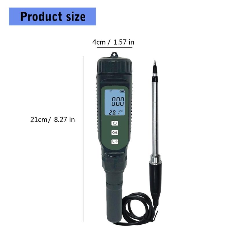 Soil Conductivity Meter With LCD Display For Soil Temperature Monitoring Ideal For Agriculture Gardening