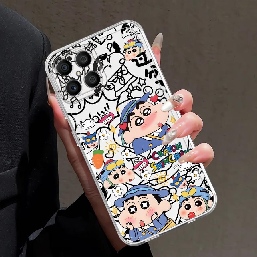 

Soft Phone Cover Case for Honor X8a 90 Lite X8 X8b X9b X7b X9a Crayon Shin Chan Radish Honor X8 4G