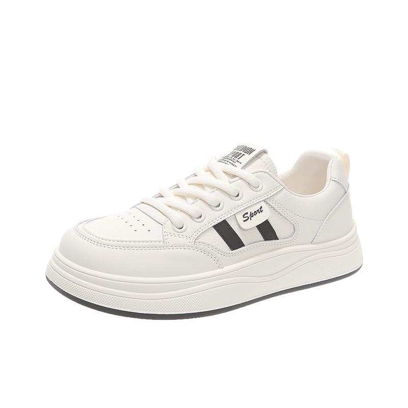 Women's Shoes Genuine Leather Little White Shoes Women's 2025 New Summer Popular Student Casual Board Shoes Versatile Soft-soled Sports Shoes