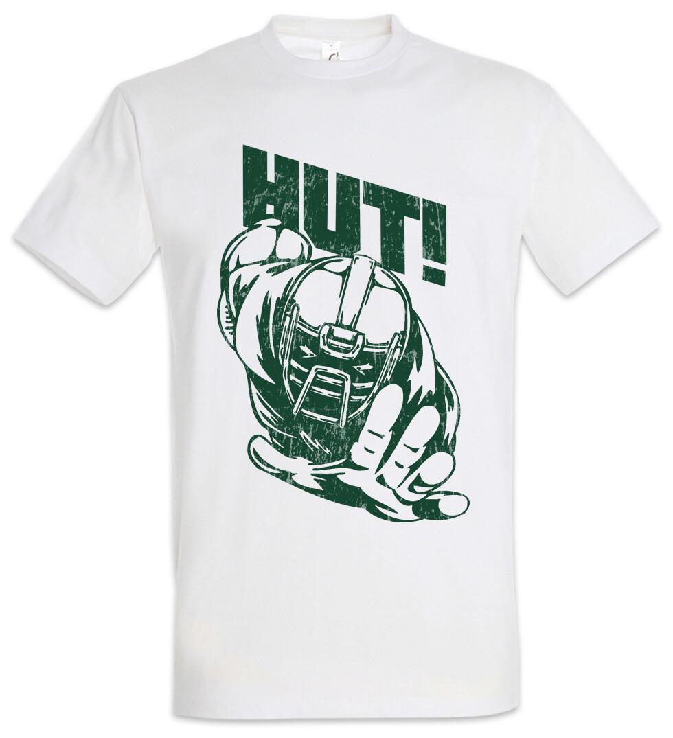 American Football Hut! T-Shirt Mens Womens Tees Top Player Passion Love Addiction Helmet Addicted L