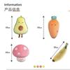Kawaii Avocado Banana Carrot Mushroom Large Plush Pillow, Soft Stuffed Fruit Vegetable Plushie Toy Gift