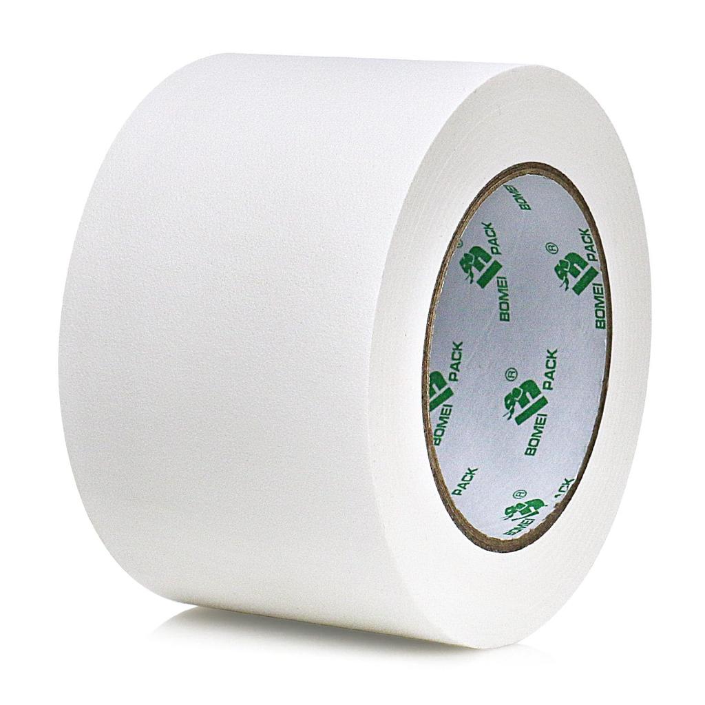 BOMEI PACK Cloth Tape, White Gaffer Tape, 3.0 inches (75 mm) x 98.5 ft