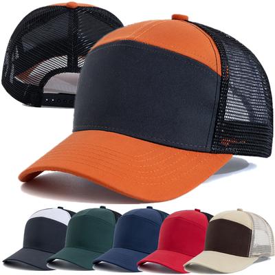 Hot Sale Unisex Trucker Hat Adjustable Baseball Cap Splicing Colors Cap