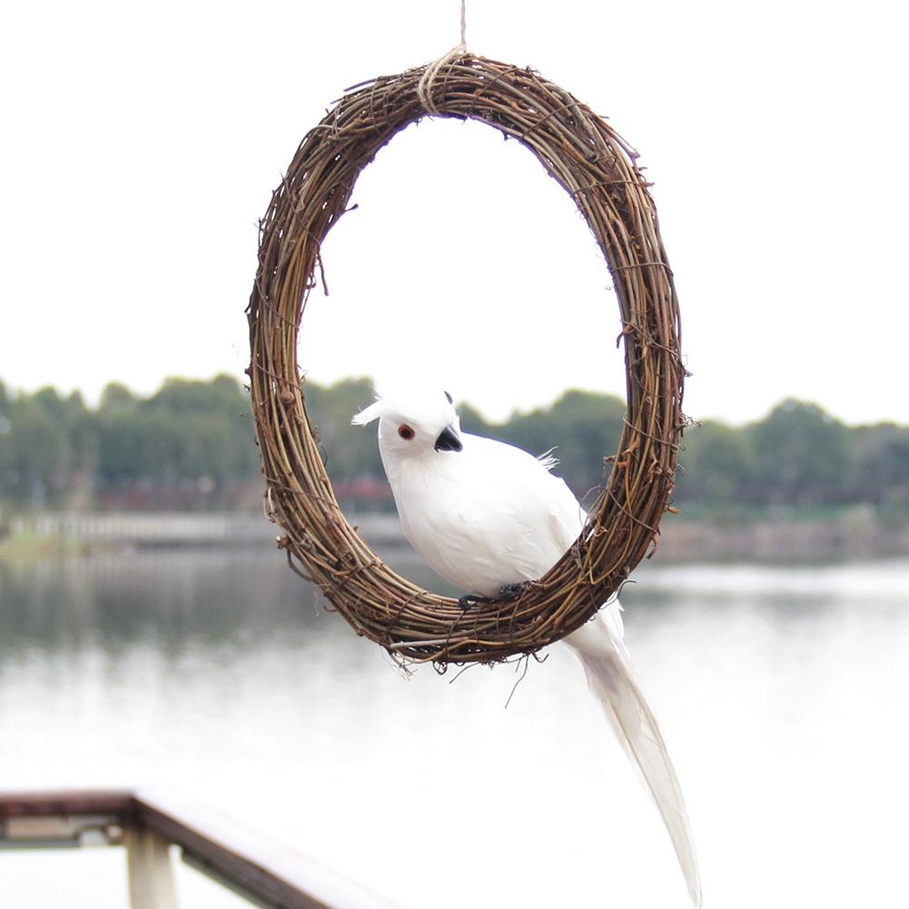 Home Garden Decoration 30cmCelsius11.8in Rattan Wreath Wedding Party Vine Hanging Wreath