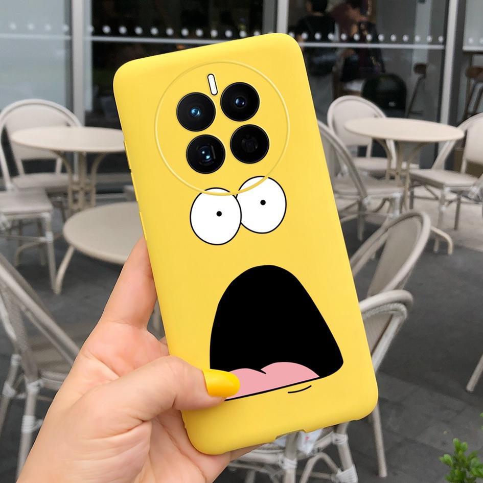 For Huawei Mate 50 Pro Case 2022 Cute Cartoon Cat Painted Soft TPU Protective Cover For Huawei Mate50 Pro DCO-LX9 CET-LX9 Fundas