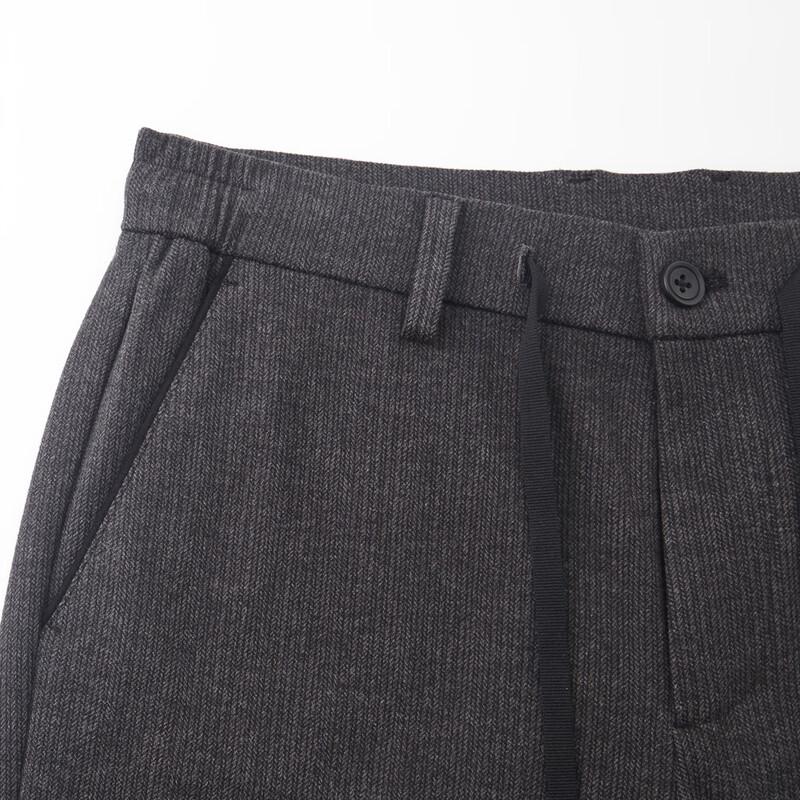 Shanshan Men's Thickened Warm Business Casual Trousers