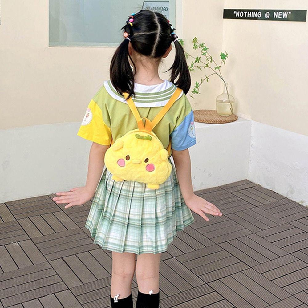 Penguin Cartoon Plush Backpack Rabbit Animal Plush Backpack Gift Cartoon Plush Schoolbag  Ladies