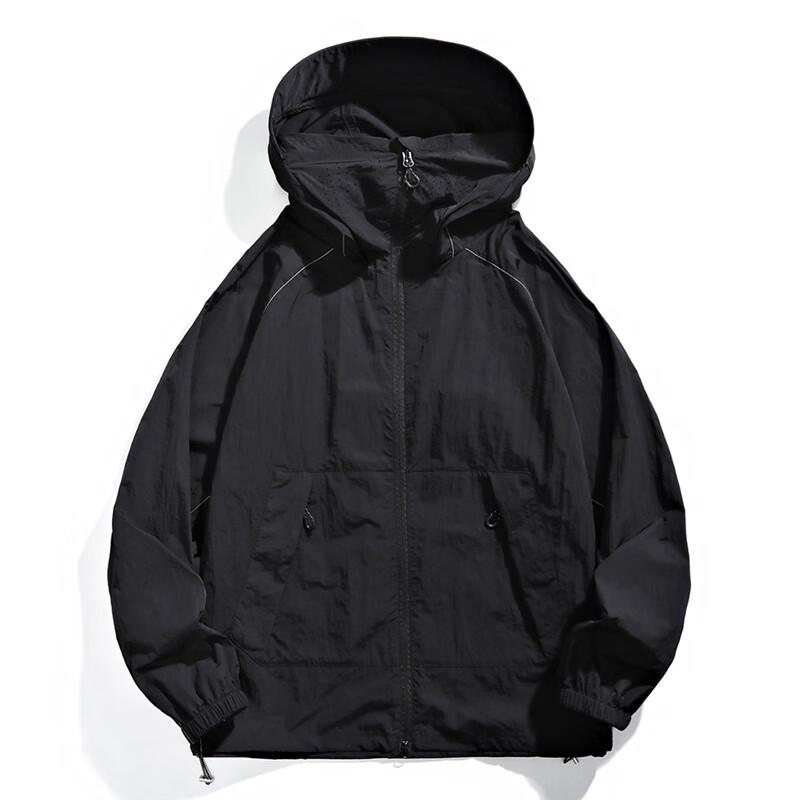 SHELUNDUO UPF50+ Outdoor Sun Protection Hoodie with Integrated Mask