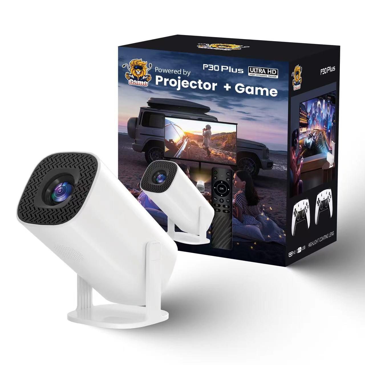 

P30Plus Портативний ігровий LED-проєктор 1280x720P 150 ANSI люменів Android 11 Ігровий проєктор EU Plug