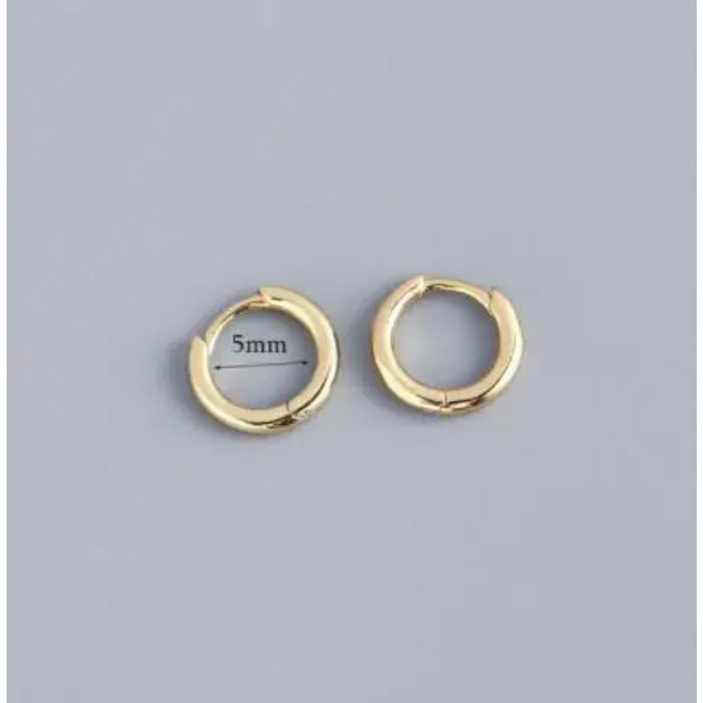 Geometrische Kleine Edelstahl-Creolen für Damen Punk Hip-Hop Ohrringe Trendschmuck