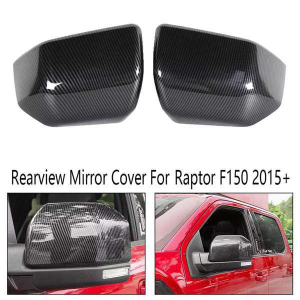Rearview Mirror Covers for Ford F150 Raptor 2015+ (1 Pair)