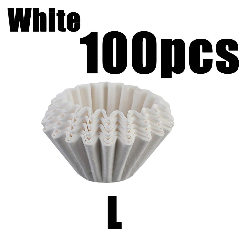 50/100Pcs Hand Brewed Drip Filter Coffee Filter Paper Cake Bowl Shape Cups Basket Fits Coffee Dripper Cups Basket Drippe Tools