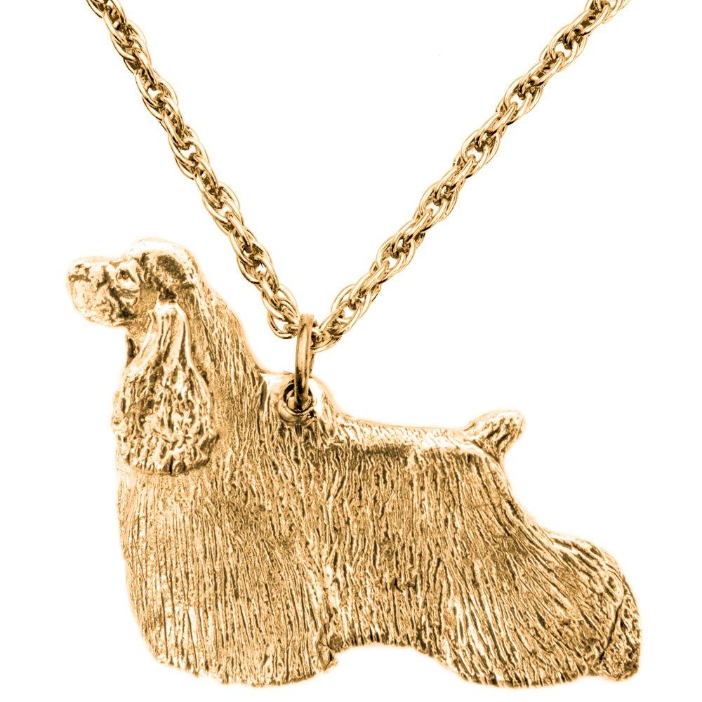 American Cocker Spaniel, British-made Art Dog Pendant Necklace Collection