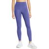 Under Armour Solid Color Reflective Slim Fit Drawstring High Waist Nine-Point Sports Pants Women pants Carbon-Blue 1383367-561