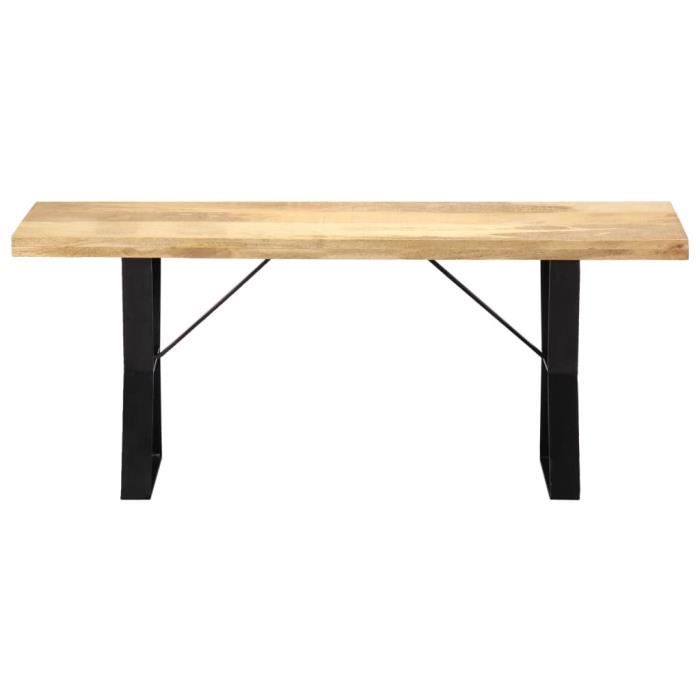 VidaXL Banc 110 cm Bois de manguier massif