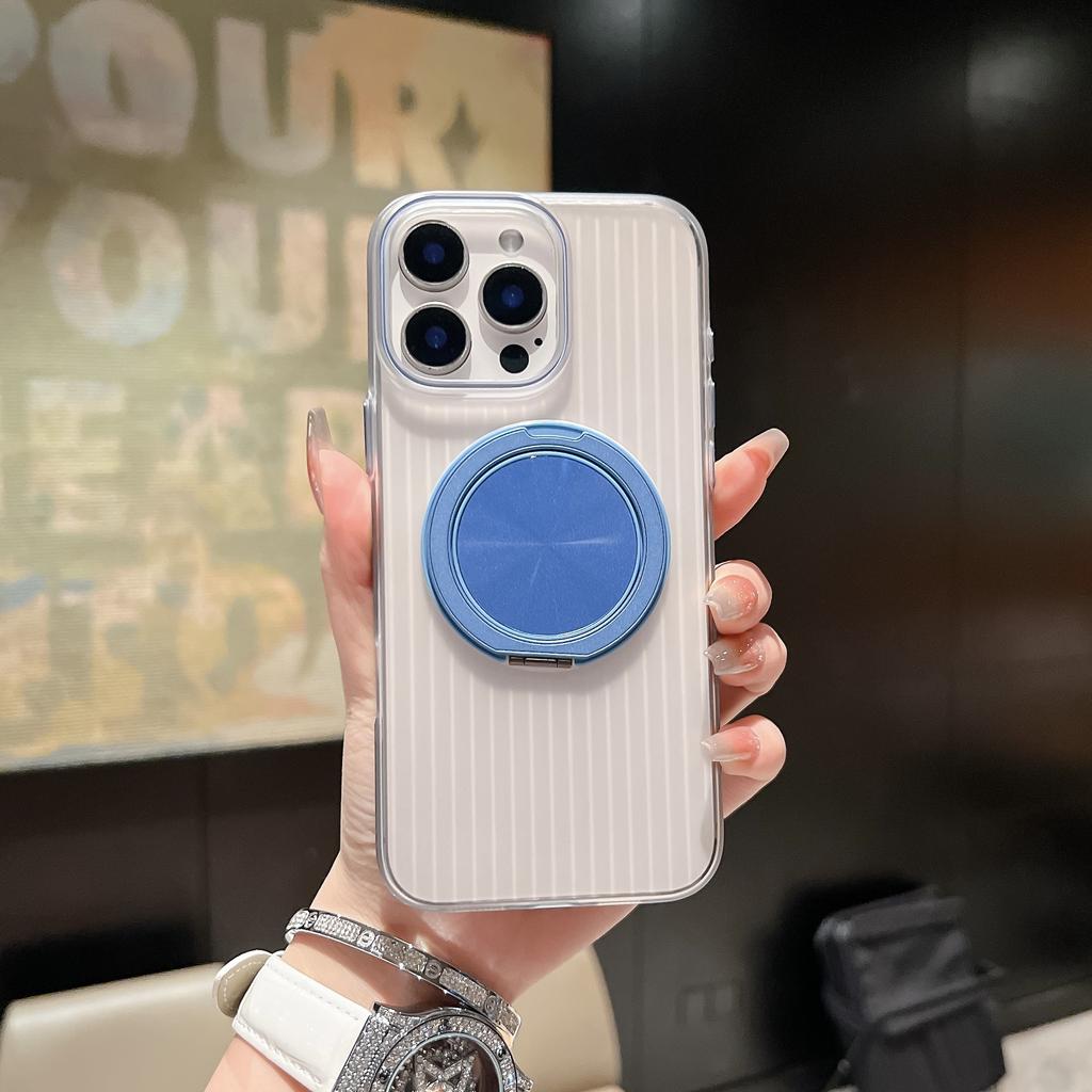 A 360-degree Rotating Stand for IPhone16E Phone Cases and A Corrugated Magnetic Large Hole Protective Case for Apple 15 ProMax