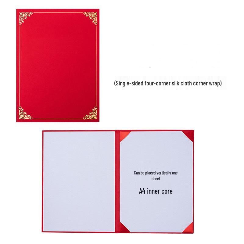 Cross-border Pearlescent Hardcover Blank Award Certificate Cover - High-grade Protective Customizable Shell