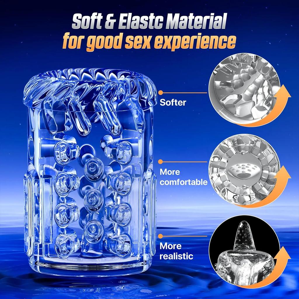 Men Penis Exercise Device Vacuum Penis Pump Adult Blowjob Sex Toys 7-Mode Male Suction Rotation Automatic Telescopic Masturbator