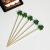 100Pcs/bag 12cm Bamboo Pick Buffet Cupcake Disposable Fruit Fork Party Dessert Salad Stick Cocktail Skewer for Party Decor