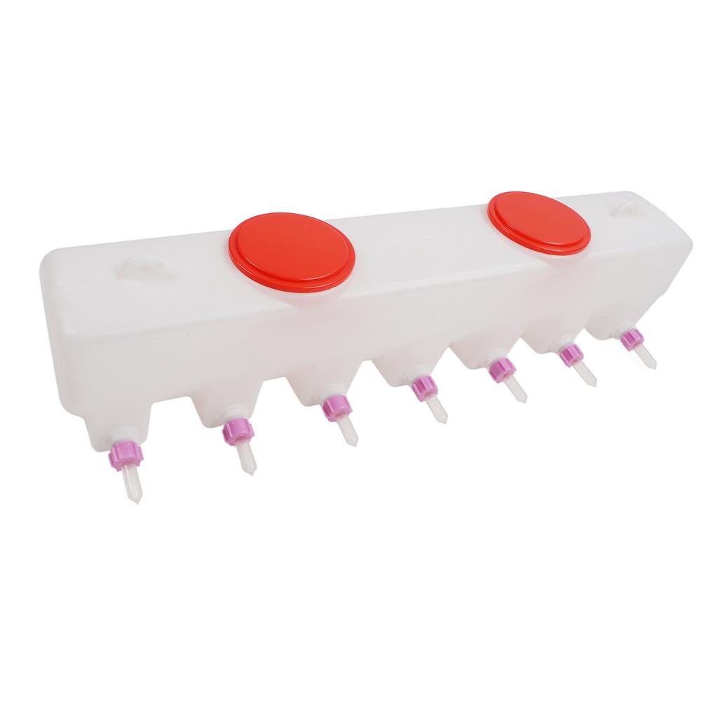 Livestock Milk Feeder 14 Nipples Double Sided 9L Silicone Lamb Drink Nipples with Check Valve for