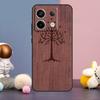 Tree Flower Bamboo Wood Case For Xiaomi Redmi Note 13 9 10 11 12 14 15 Pro Plus Redmi 15 15C 14C 10C 12C 13C Cover