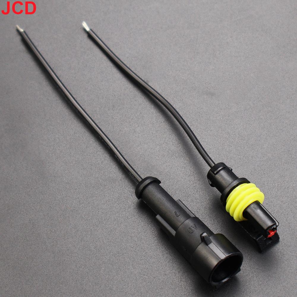 JCD 1set 1/2/3/4 Pin Waterproof Connector, Electrical Terminal Quick Connector With WireSuitable For Cars Ships Etc