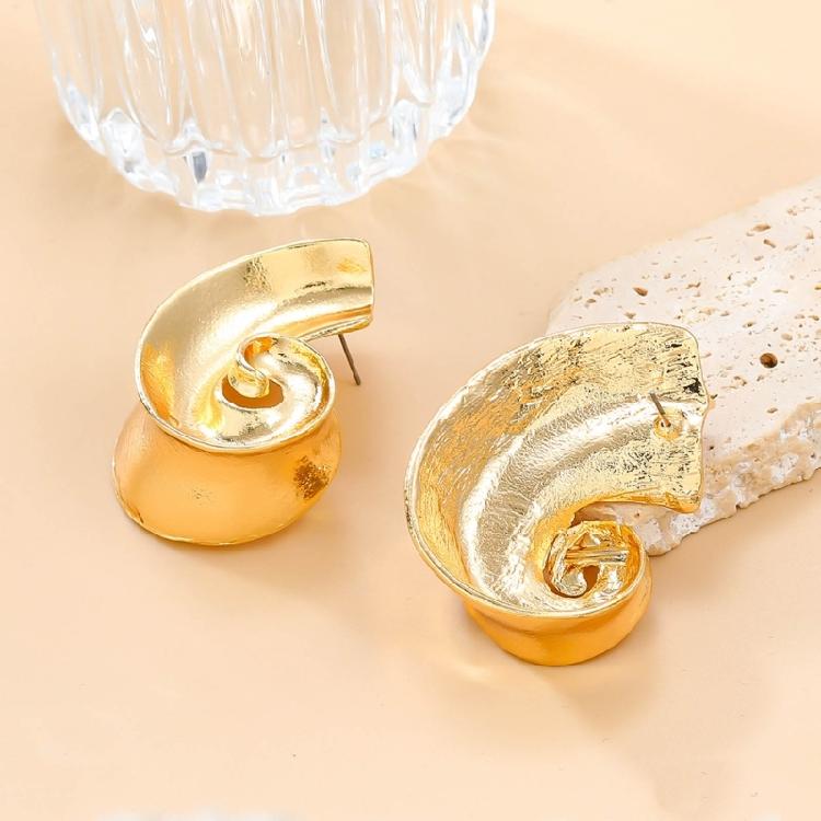 Spirals Ear Studs Irregular Shape Statement Earrings Eye Catching Ear Accessories