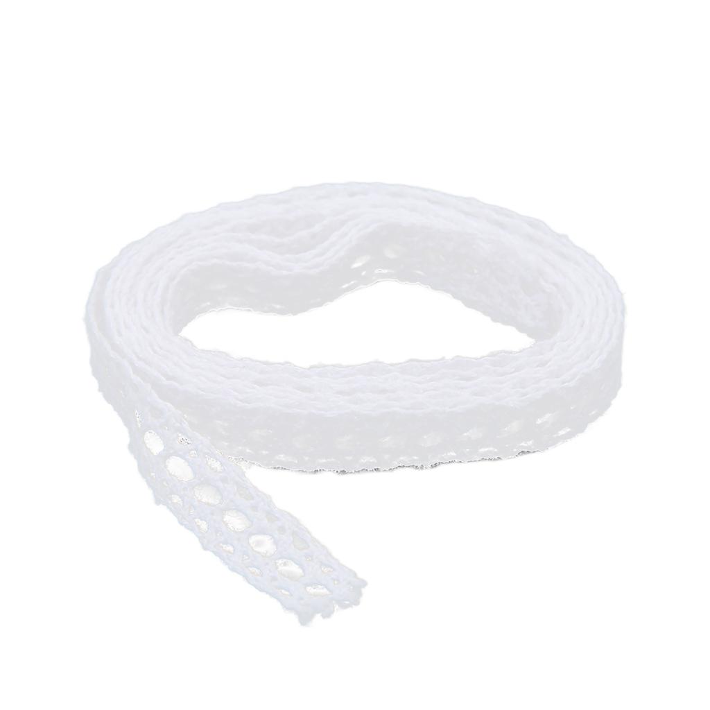 Krajková stuha bavlněná příze 20 yardů bílá dutá dekorativní doplňky pro DIY oblečení dárek