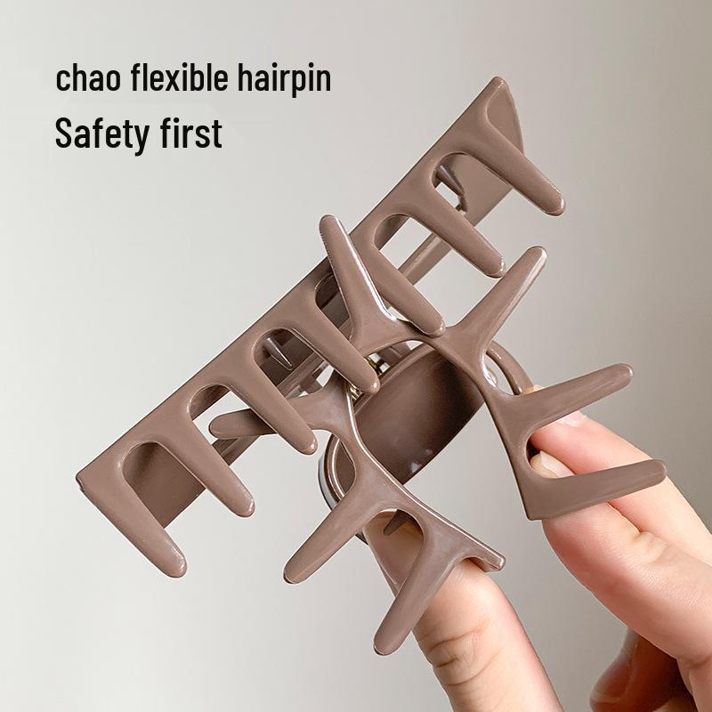 2025 Soft Silicone Shockproof Shark Hair Claw Clip - Durable, High-End Accessory