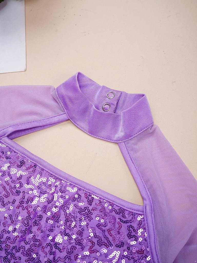 Dětské Dívčí Street Dance Set oblečení Dlouhý rukáv Lesklý flitr Crop Top Dlouhé kalhoty Set dětského oblečení