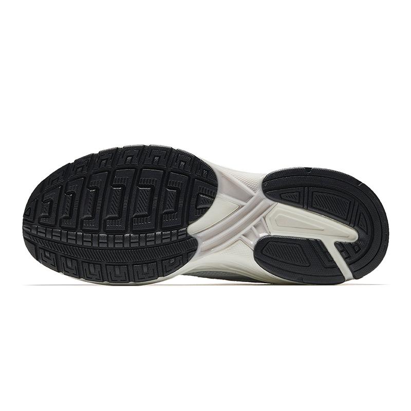 New Anta Running Collection Cushioning, Wear Resistant Low Top Casual Running Shoes Men's White Silver 912535595-3