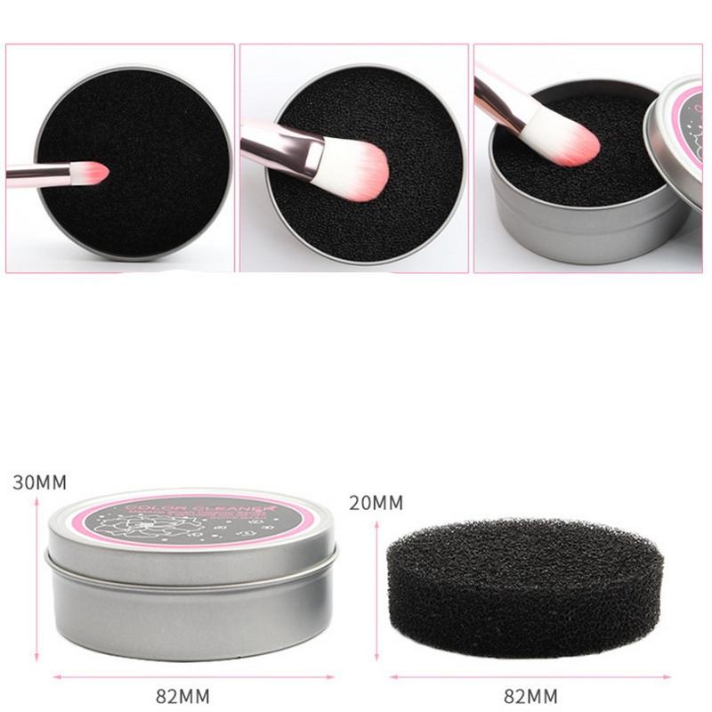 1/2/5PCS Remover Color From Eyeshadow Brush Power Brush Quick Color Off Make Up Brush Cleaner Tool Sponge Makeup Brush Cleaner