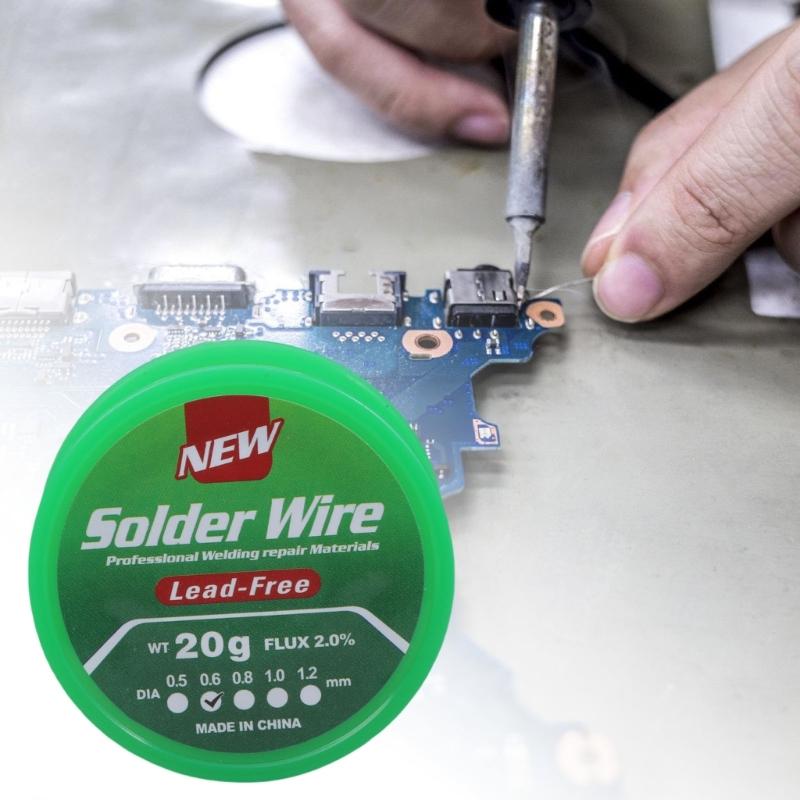 0.6mm/0.8mm/1mm Diameter Conductive Soldering Wire for Electronic Component Welding Model Making Appliance Maintenance